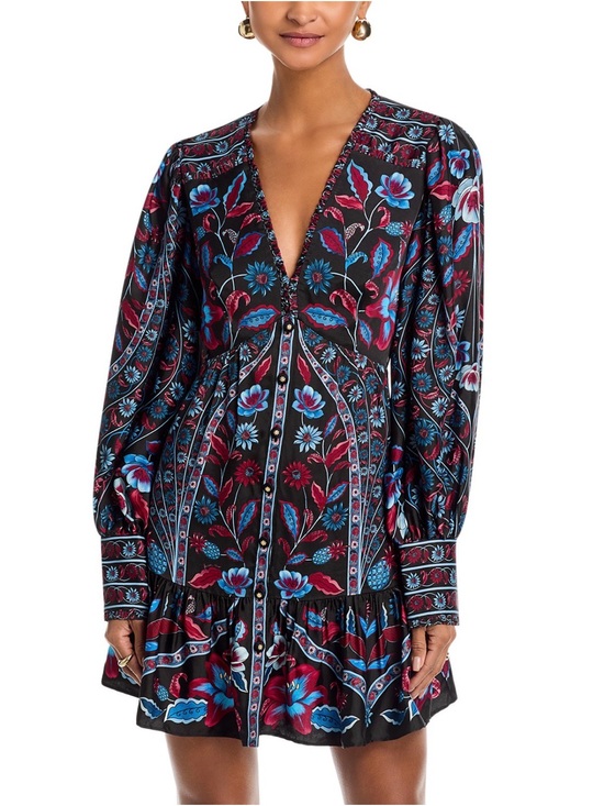 FARM Rio Dresses & Skirts - FARM Rio Marcelle Long Sleeved Mini Dress